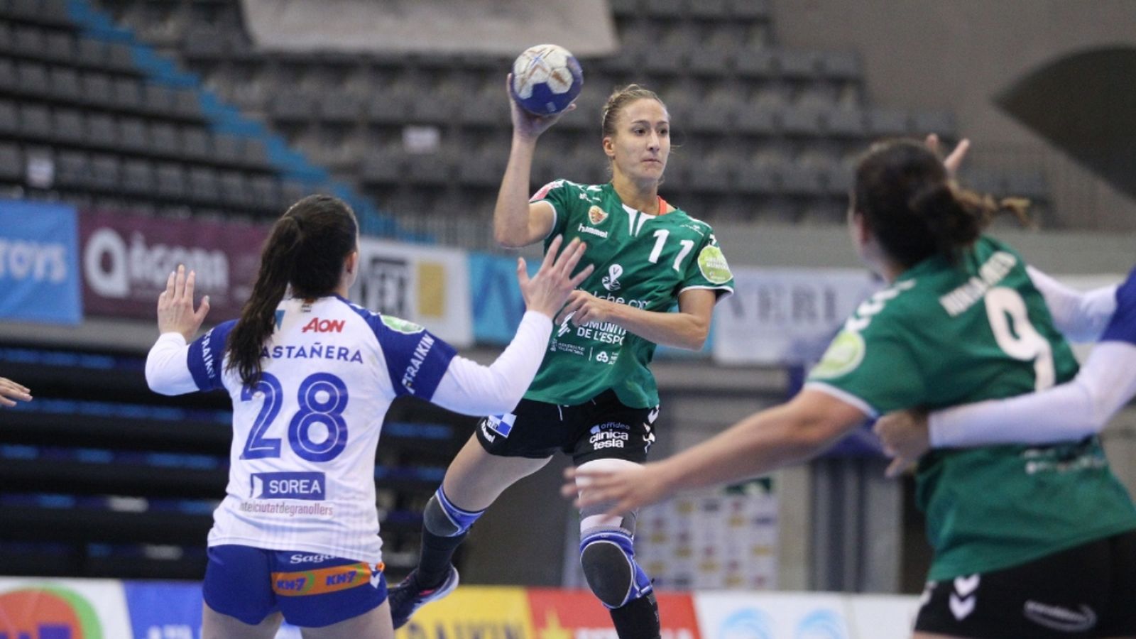 Acció en el partit entre l'Elx i el Granollers