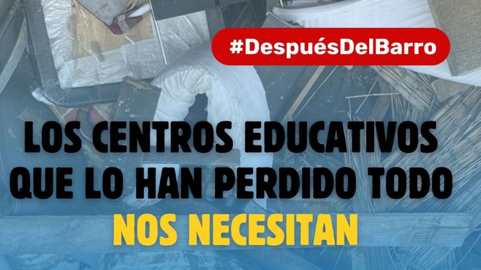 03.12.2024 | "Després del fang", una iniciativa solidària per a reconstruir centres escolars
