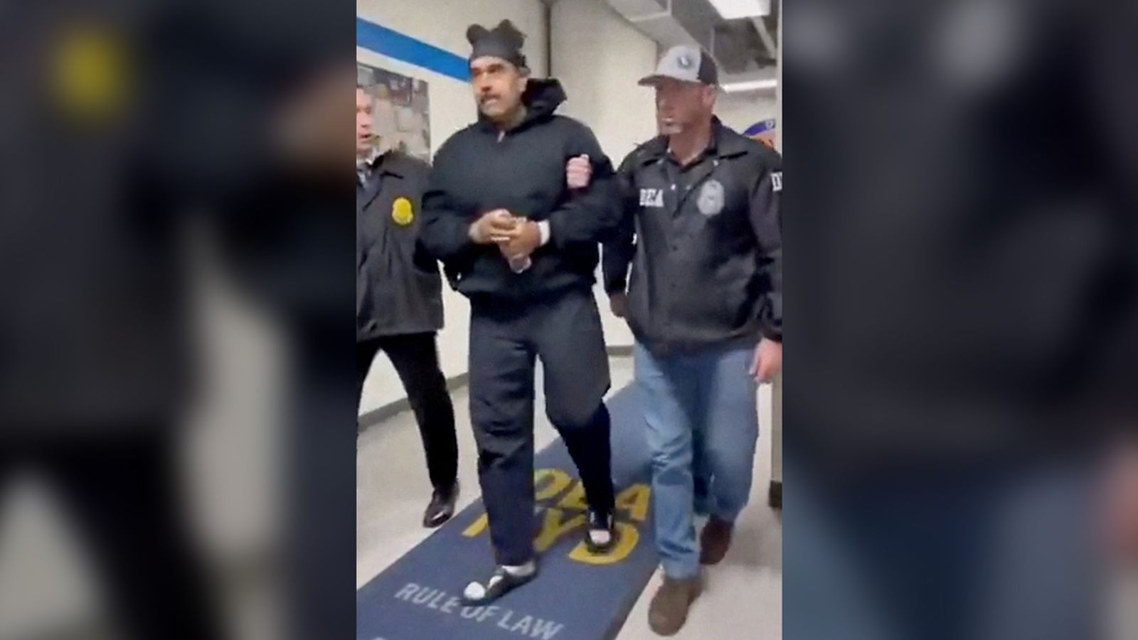 Nicolás Maduro en les instal·lacions de la DEA a Nova York