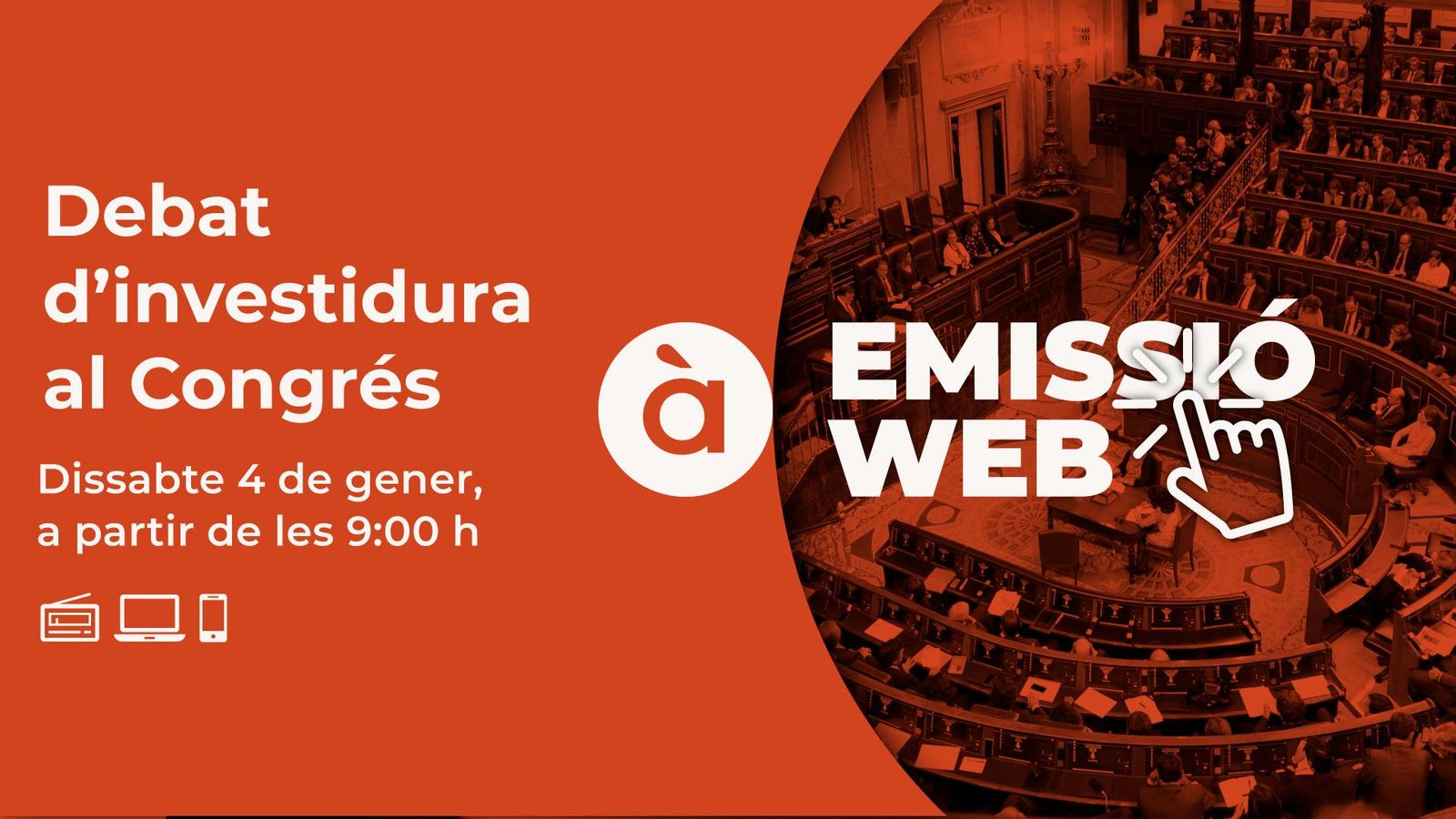 À Punt prepara una cobertura global en totes les finestres per a seguir el debat d’investidura del president del govern