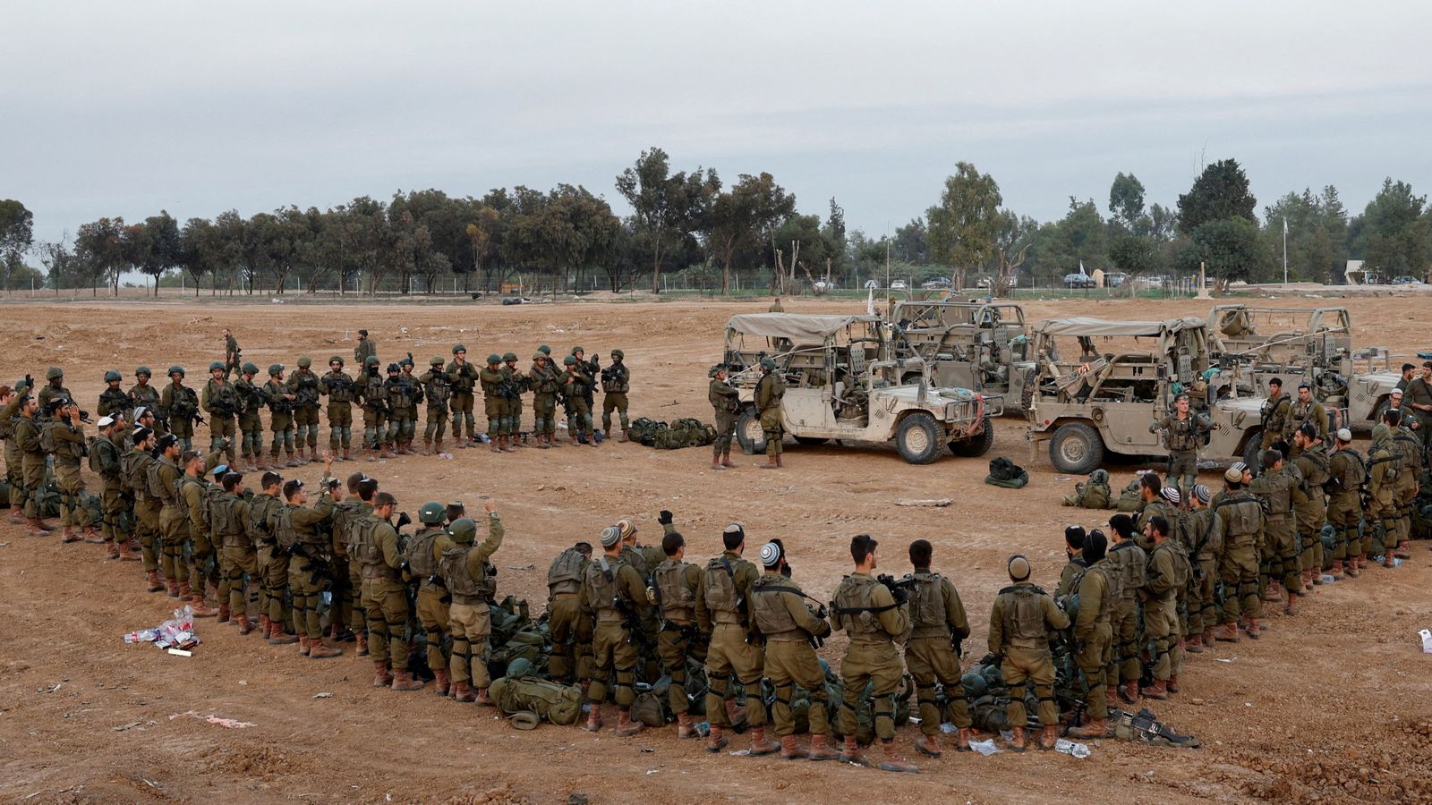 Soldats israelians en la Franja de Gaza