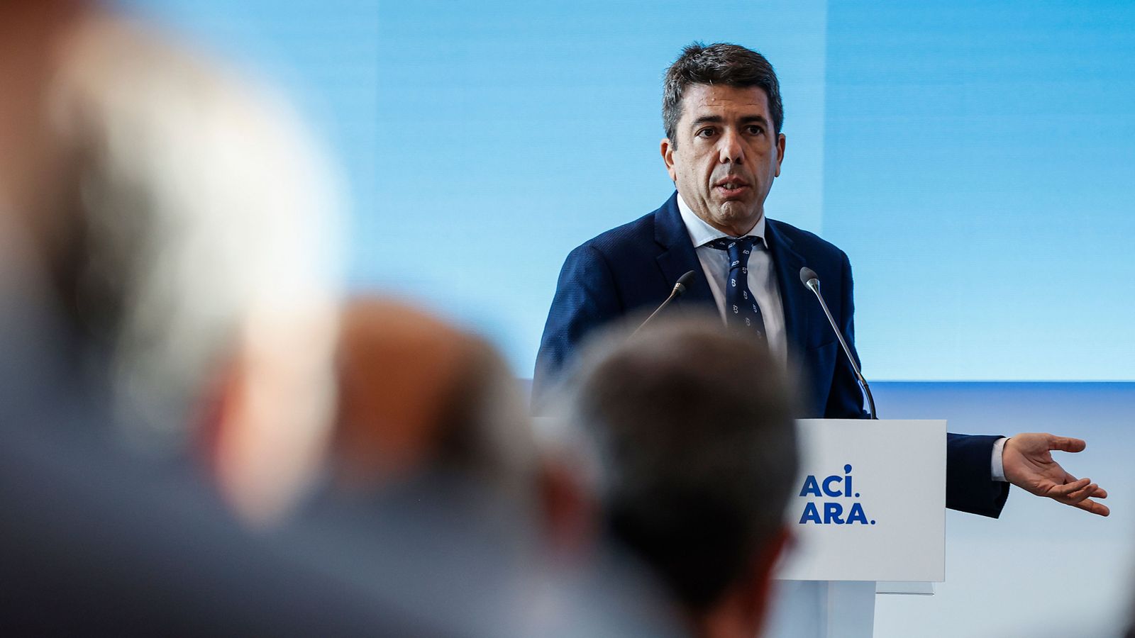 El cap del Consell, Carlos  Mazón