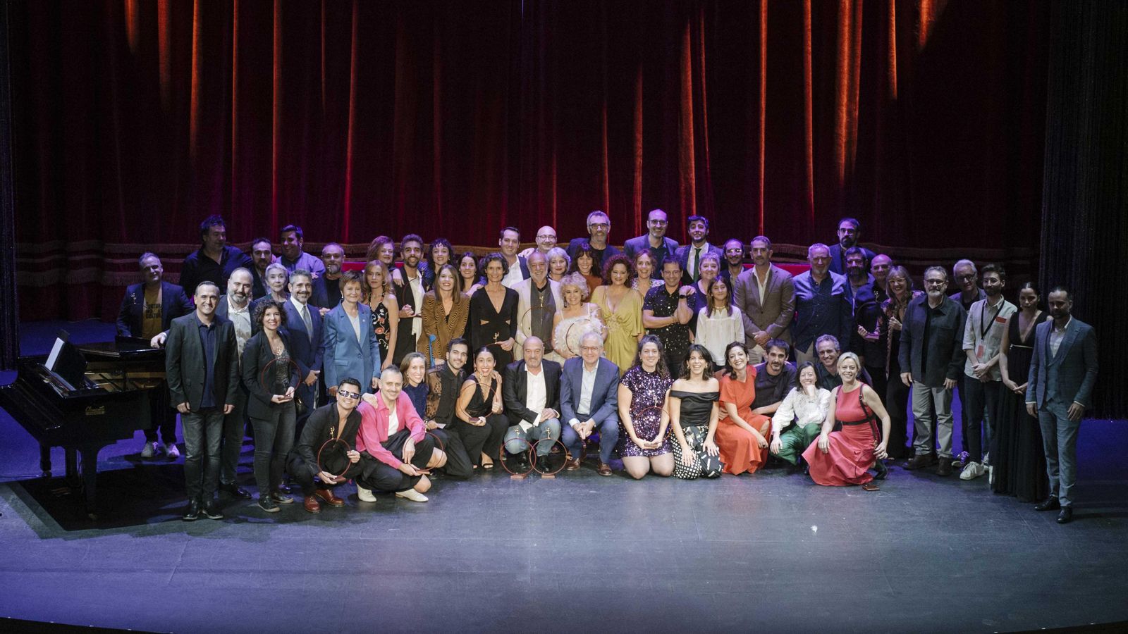 Els premiats en la Gala de les Arts Escèniques Valencianes 2023