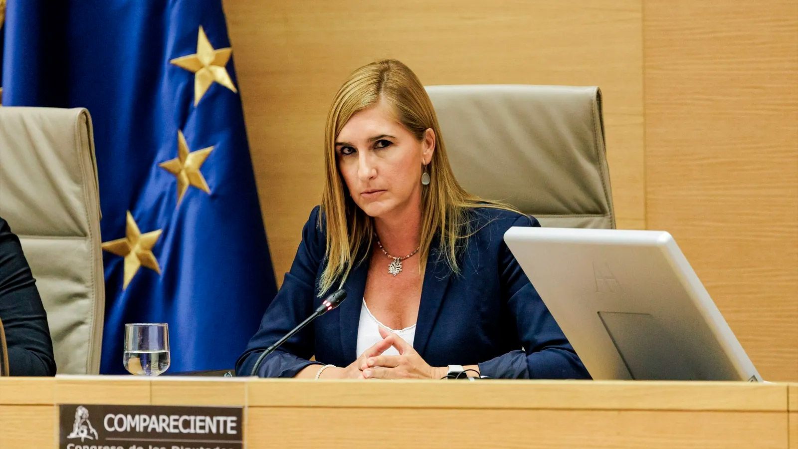 L'exconsellera de Justícia de la Comunitat Valenciana, Salomé Pradas, durant la segona compareixença al Congrés este dilluns