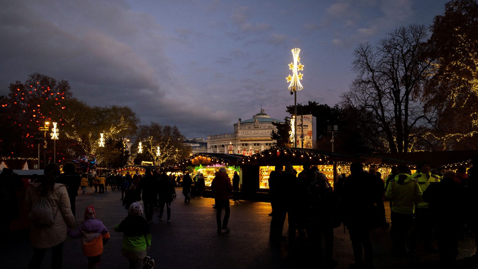 En imatge, un ma4rcat de Nadal a Viena