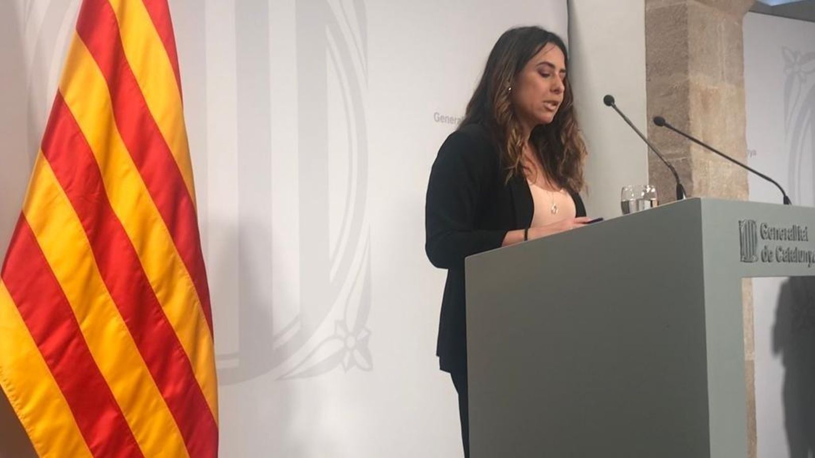 La portaveu del govern català, Patricia Plaja La portaveu del govern català, Patricia Plaja