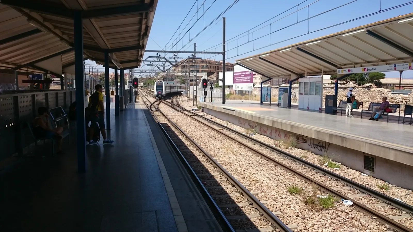 Estació de metro d'Empalme, a Burjassot