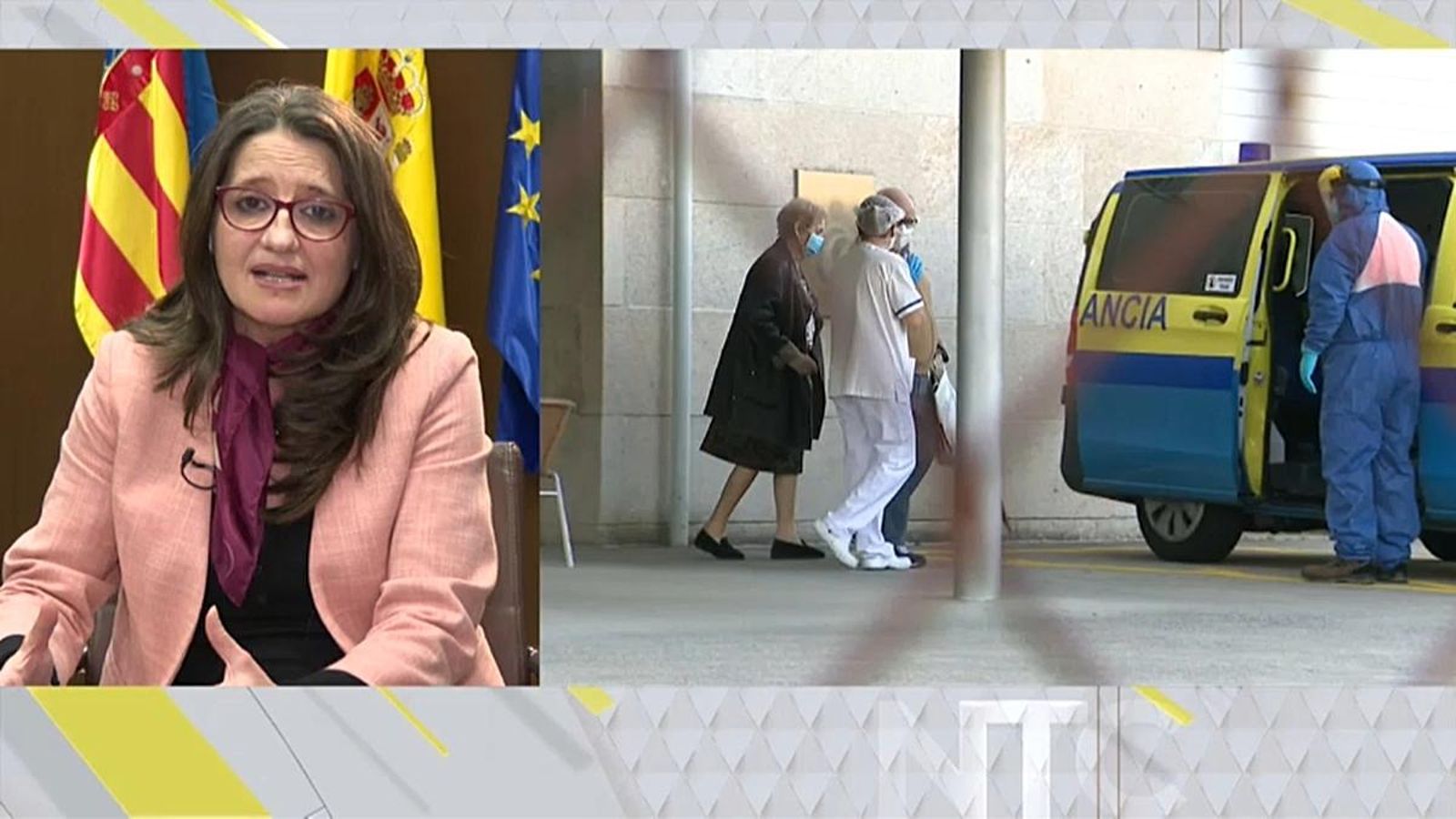 La vicepresidenta i consellera d'Igualtat i Polítiques Inclusives, Mónica Oltra, en un moment de la seua intervenció