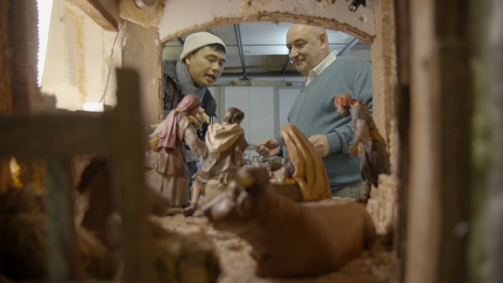 Amb Pere Ródenas, mestre betlemista