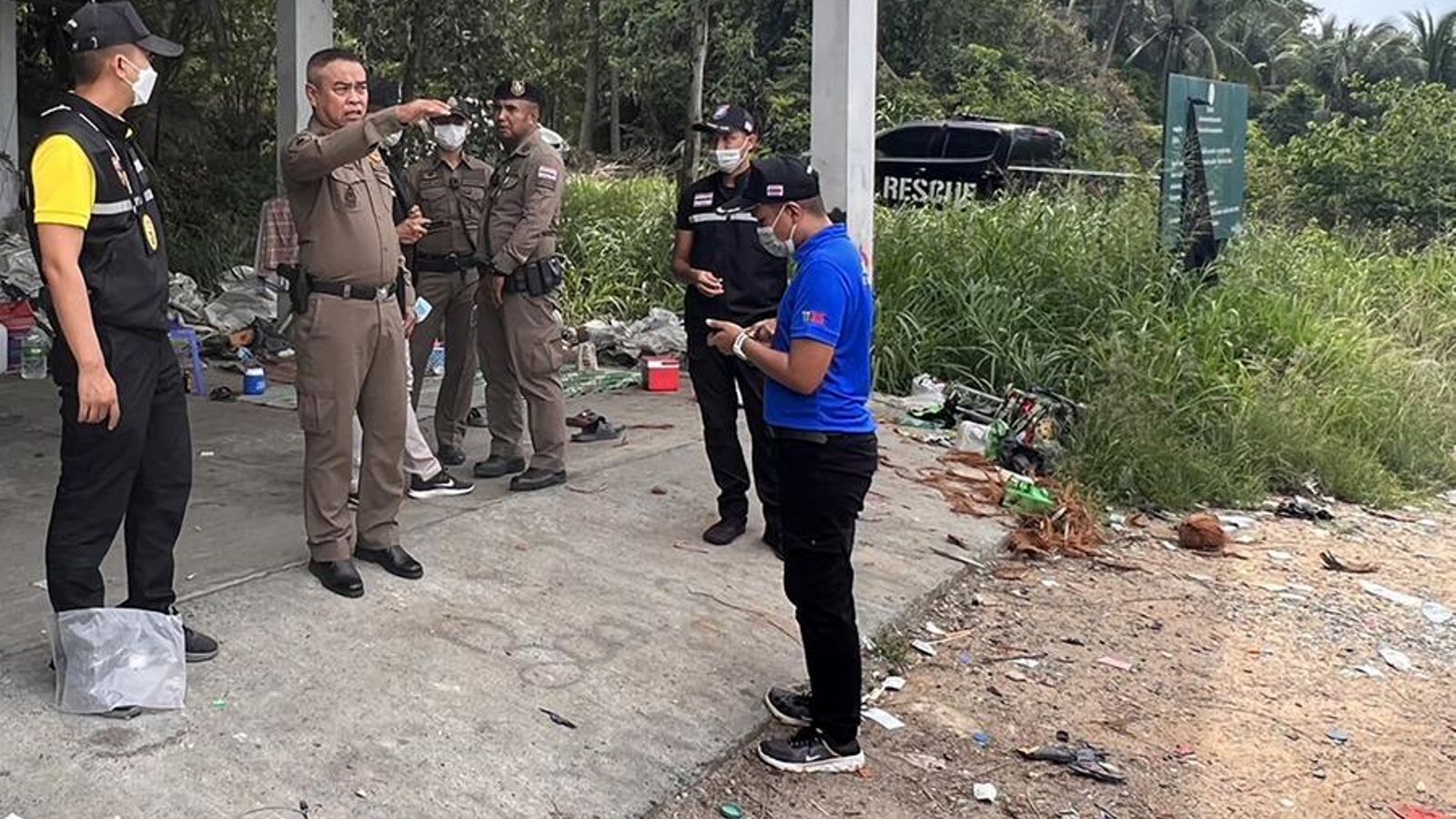 La policia de Tailàndia ha reconstruït els fets al costat de Daniel Sancho La policia de Tailàndia ha reconstruït els fets al costat de Daniel Sancho