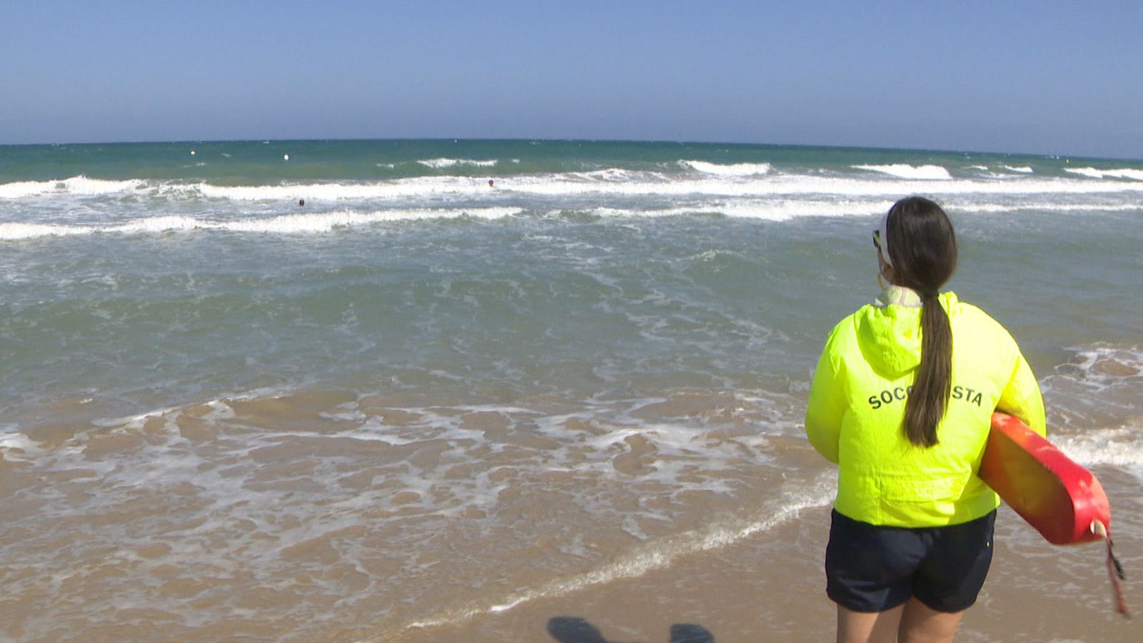 Imatges de la platja on s'han produït els dos ofegaments