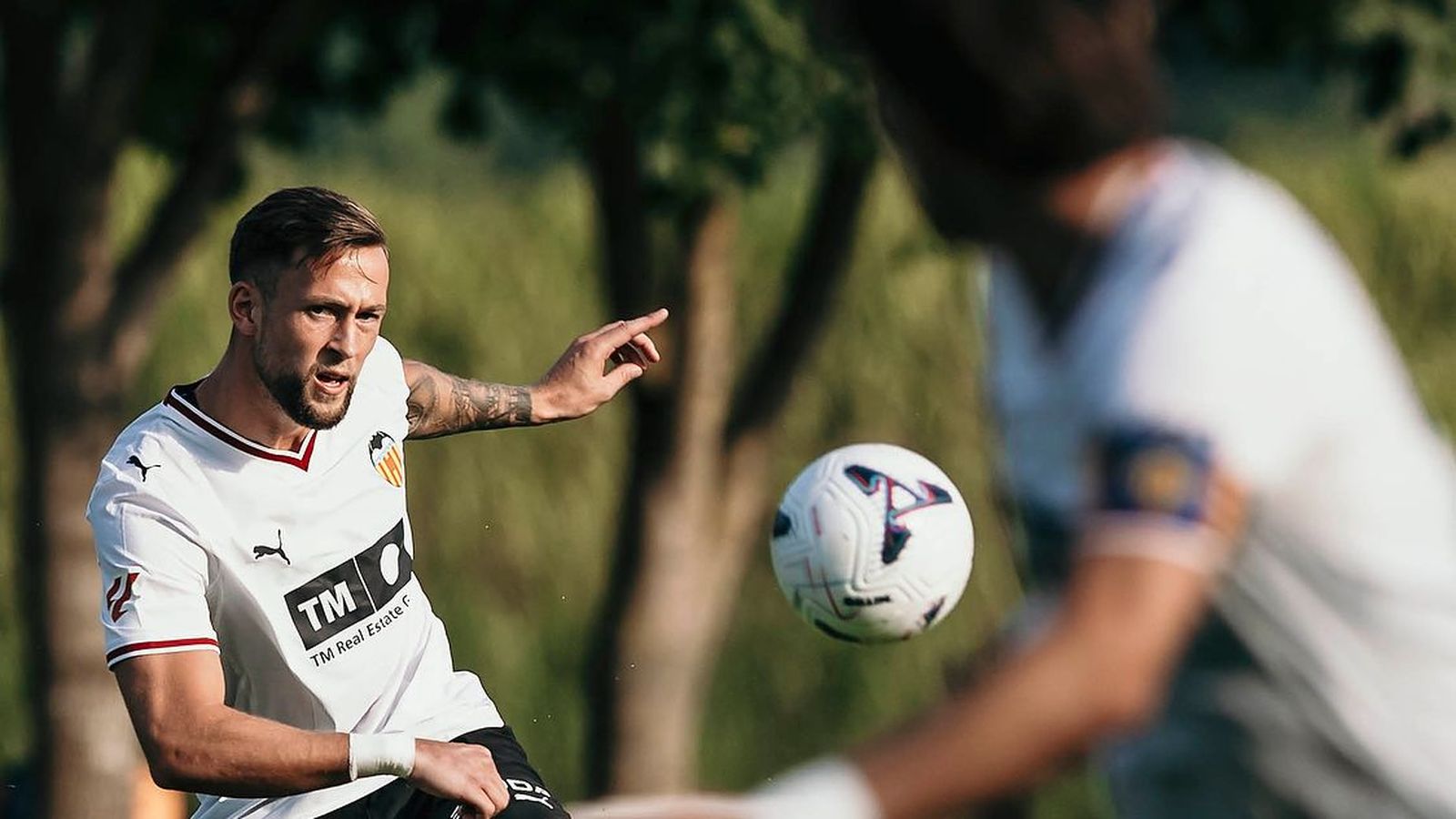 De Haas, en una acció del partit