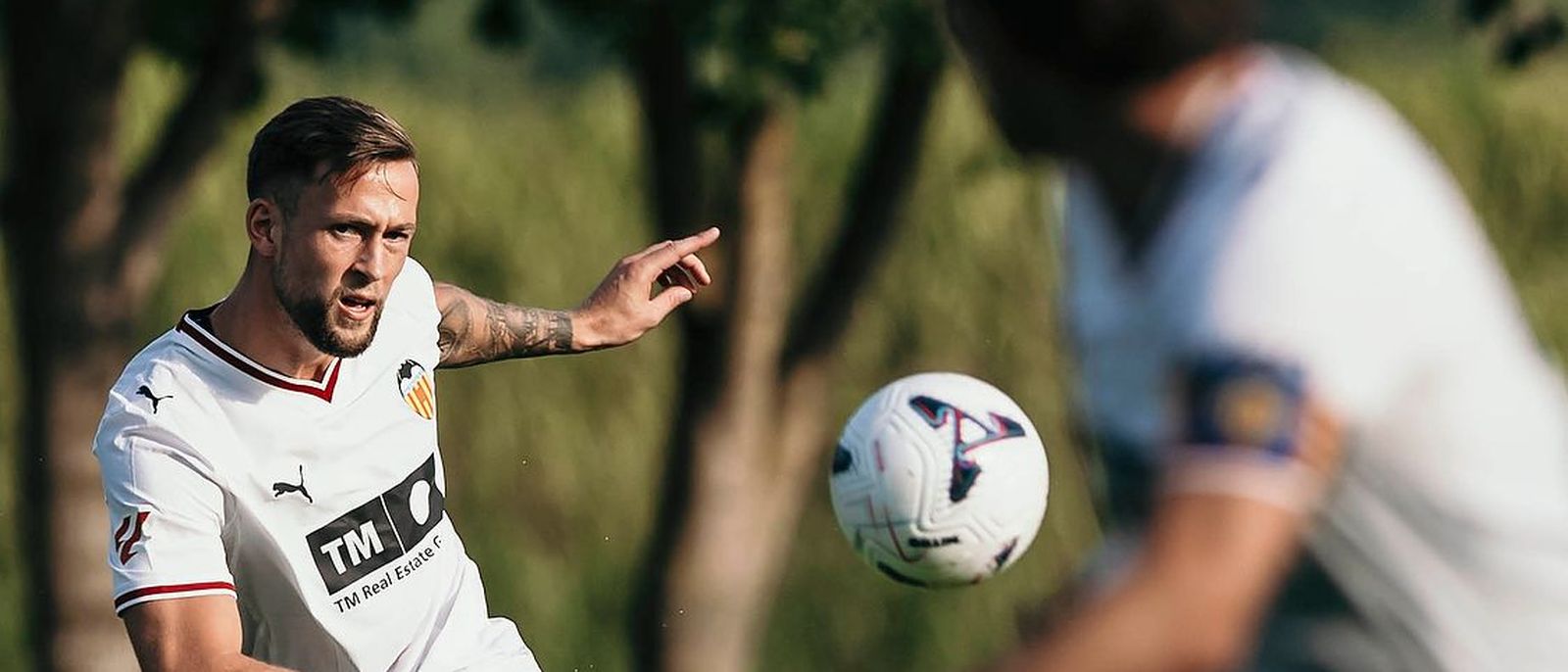 De Haas, en una acció del partit