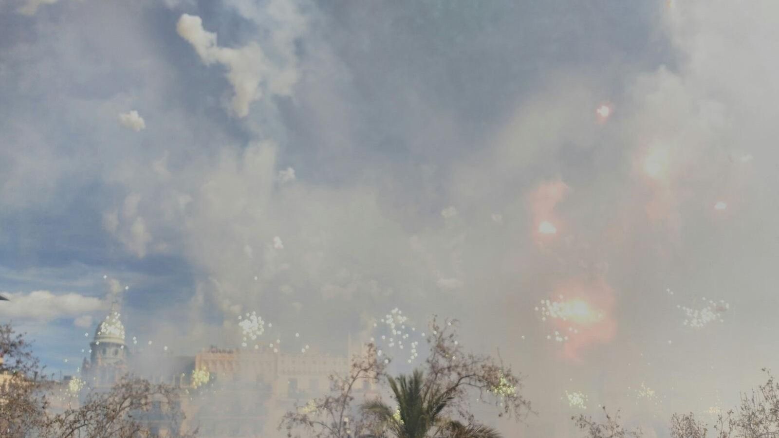 Imatge d'arxiu de la mascletà del 18 de març de 2018