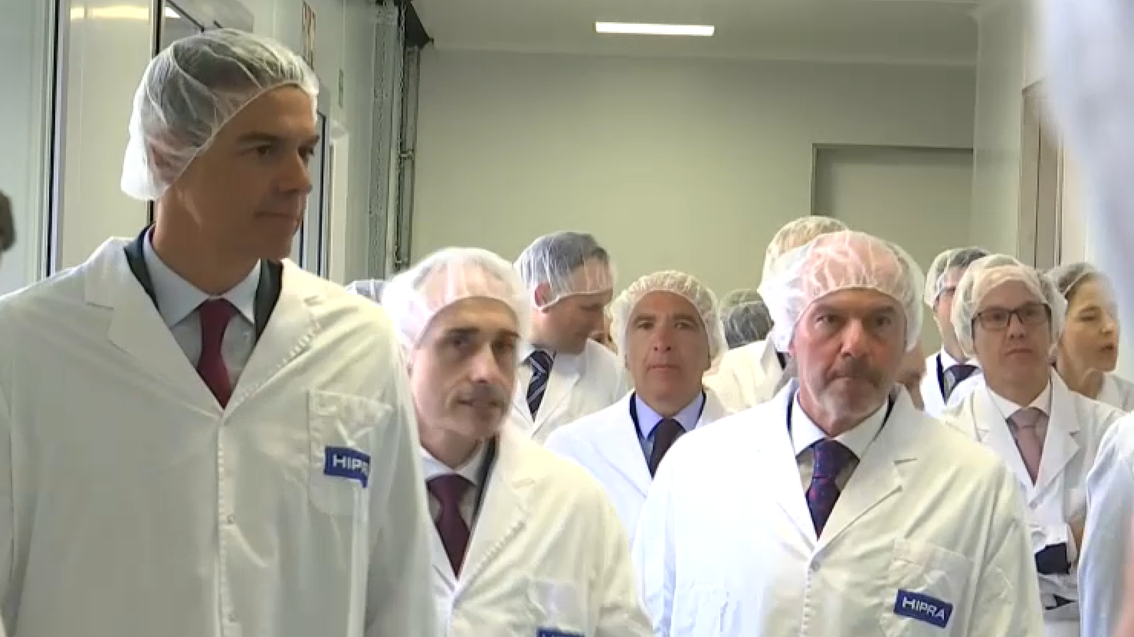 Sánchez en la seua visita a Hipra