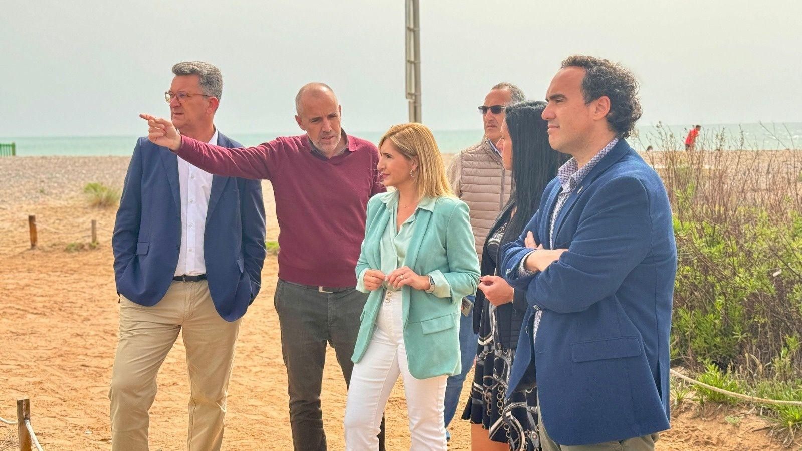 Salomé Pradas, en la seua visita a Moncofa