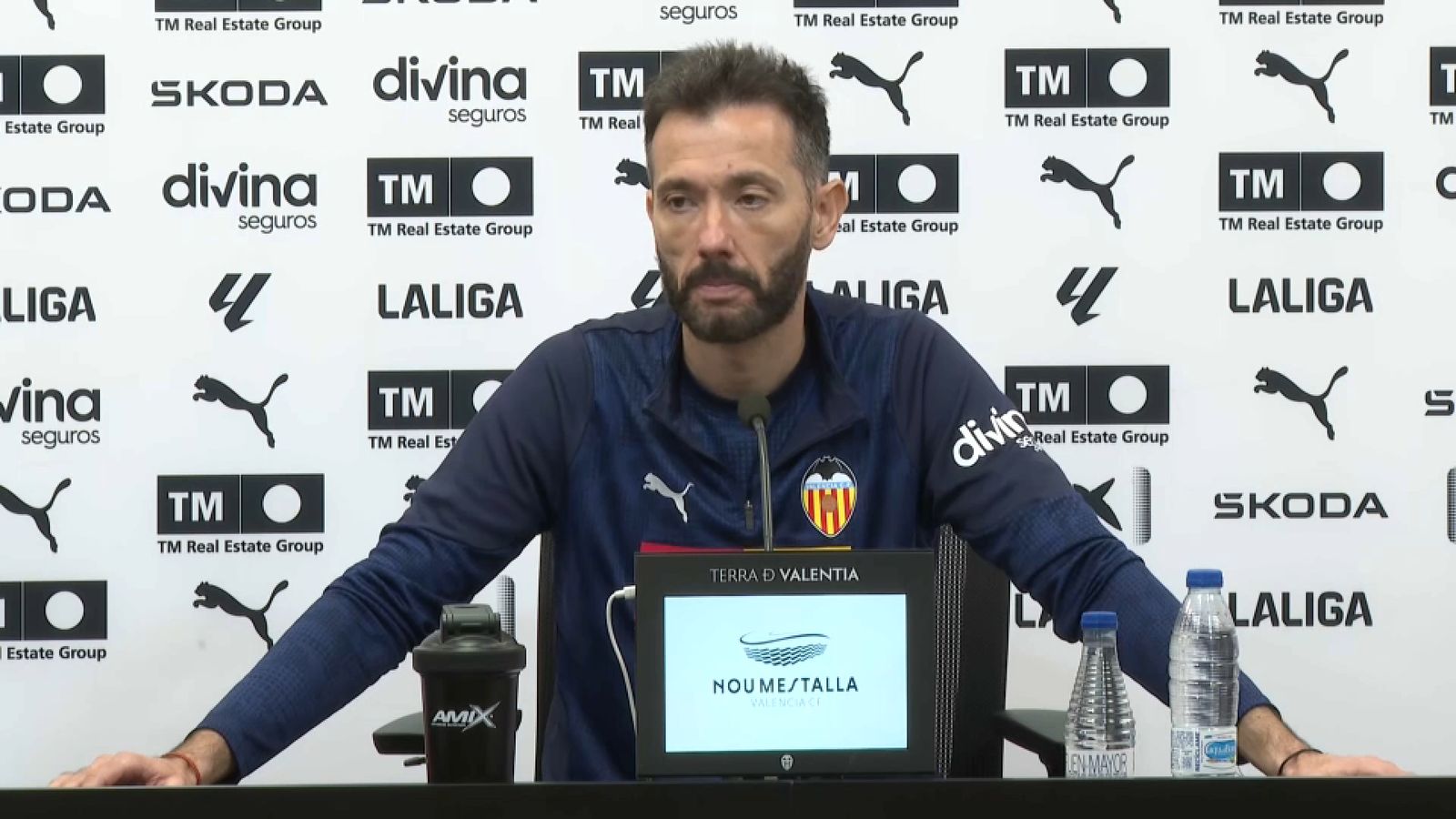 El tècnic del València, Carlos Corberán