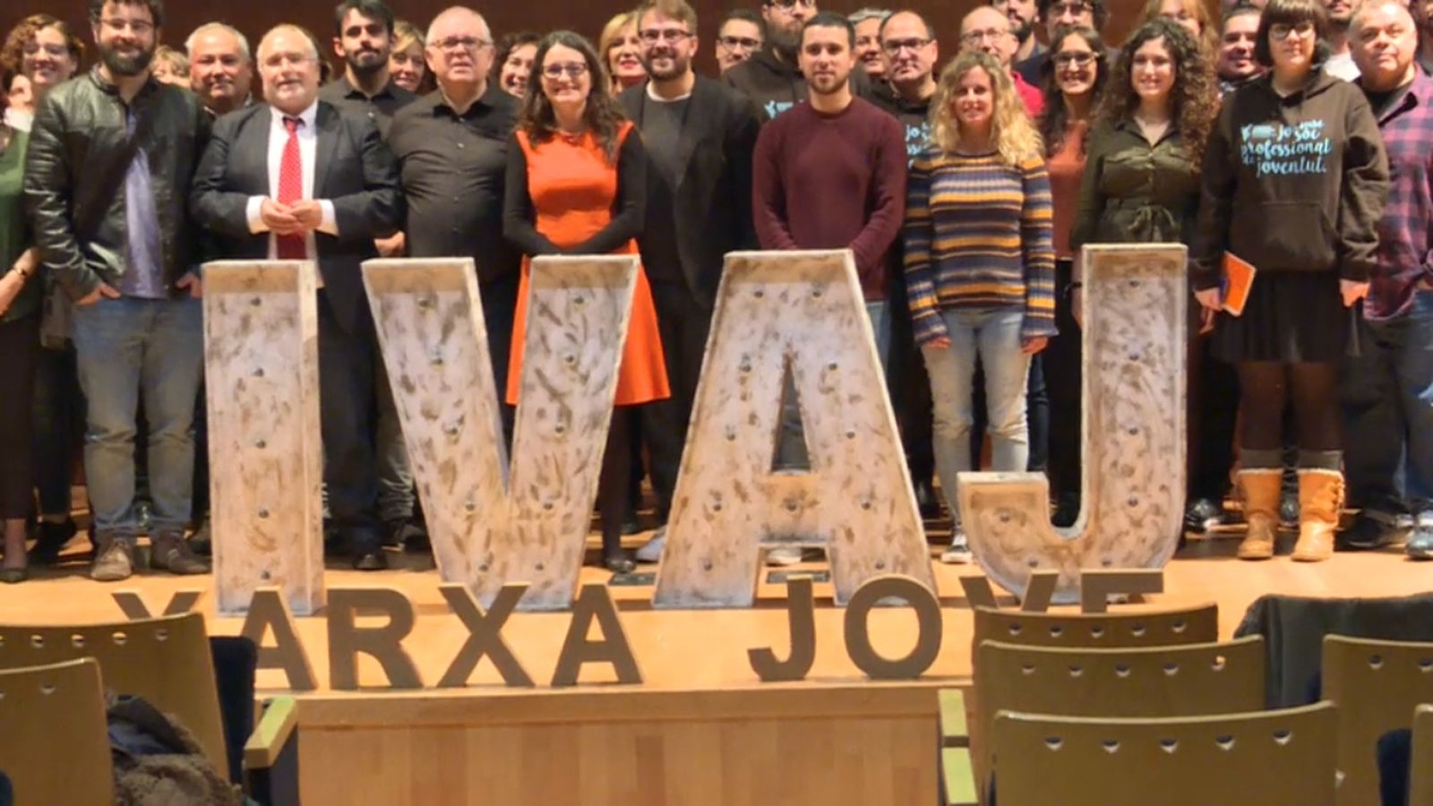 La vicepresidenta Mónica Oltra en la presentació del pla