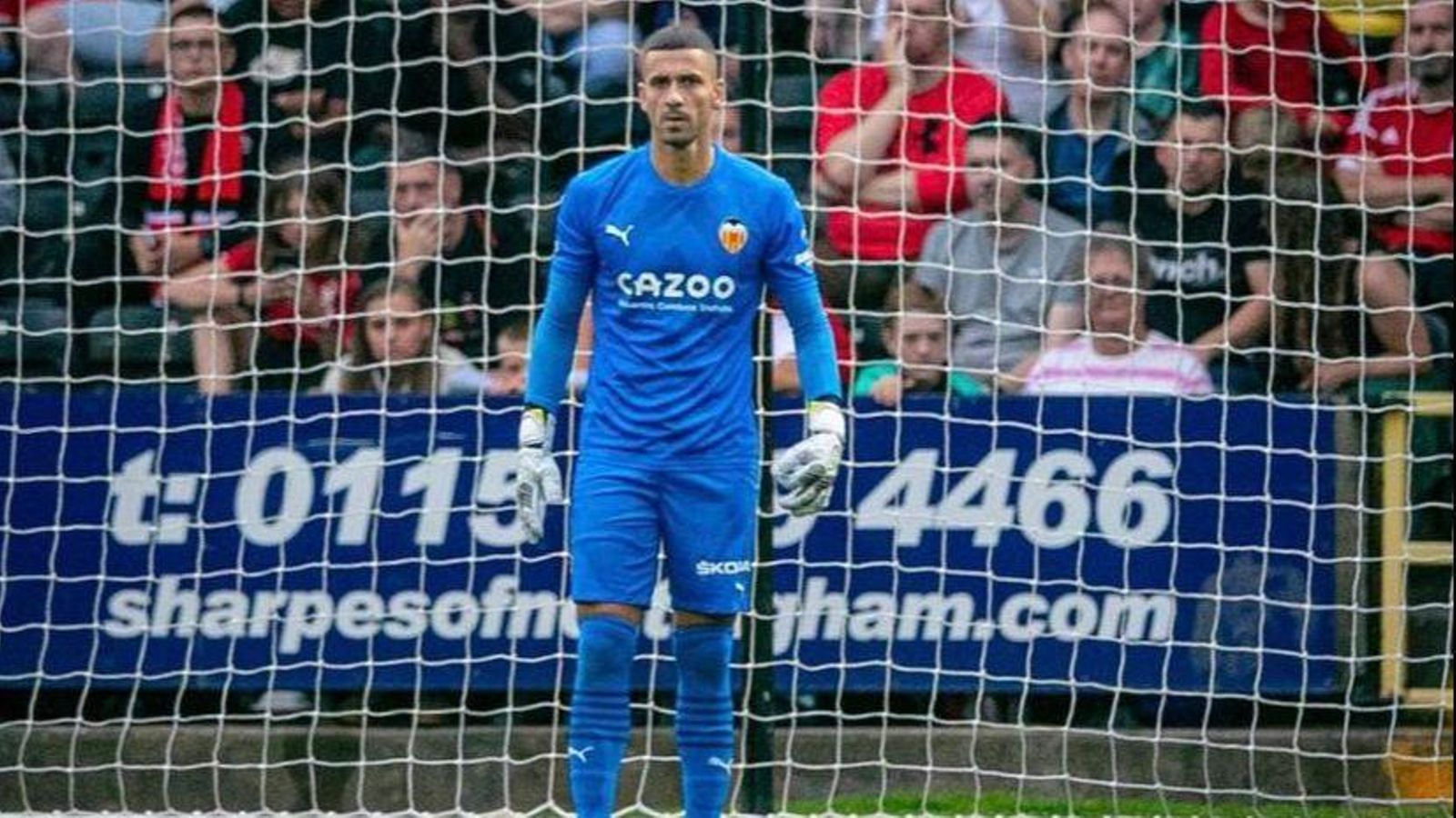 El porter del València CF, Jaume Doménech