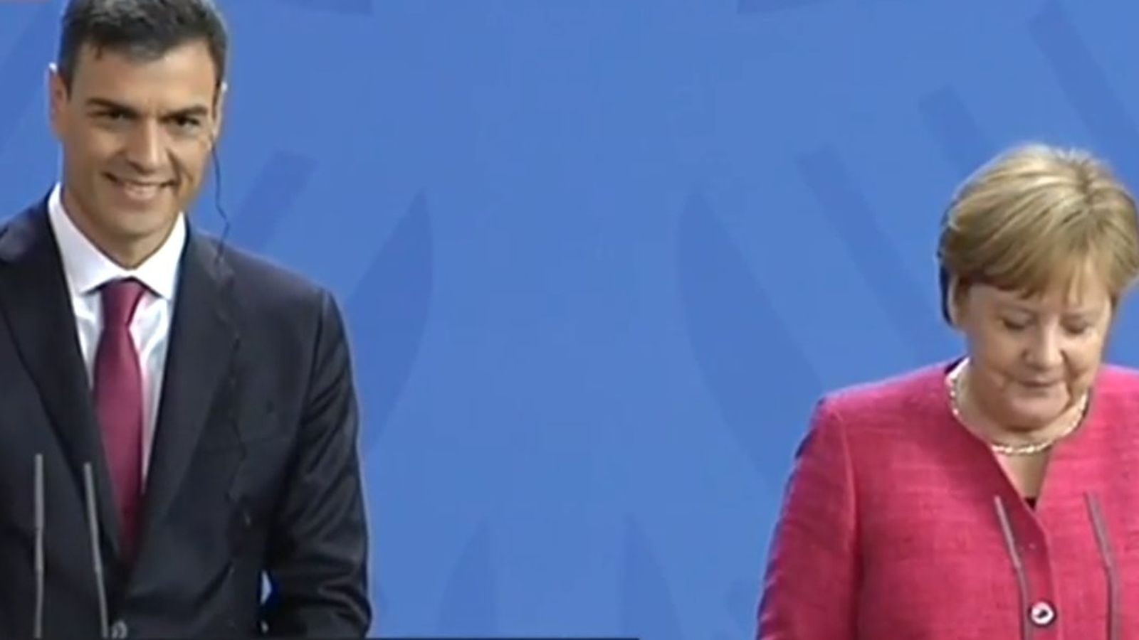 Pedro Sánchez i Angela Merkel en Berlín el passat 26 de juny