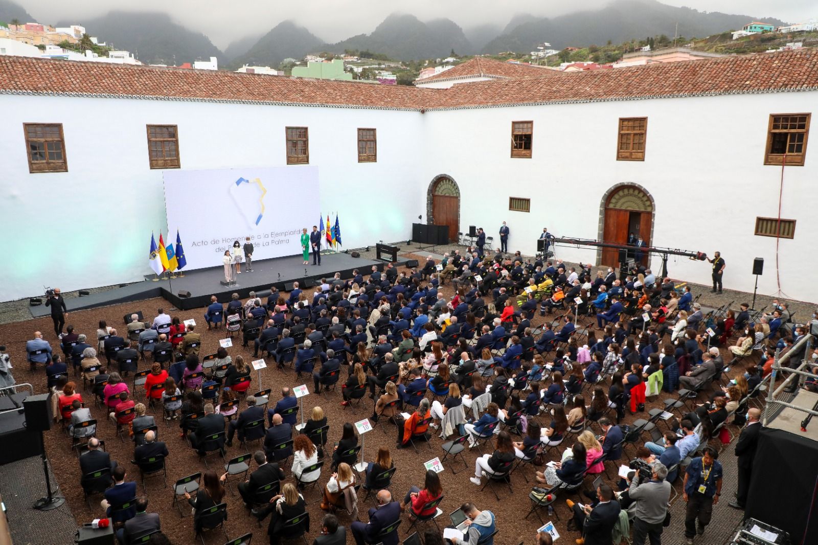 L'acte d'homenatge al convent de San Francisco de Santa Cruz de La Palma