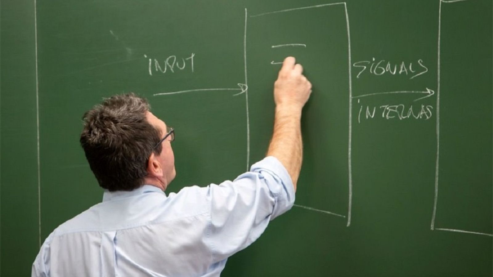 Imatge d'arxiu d'un professor universitari