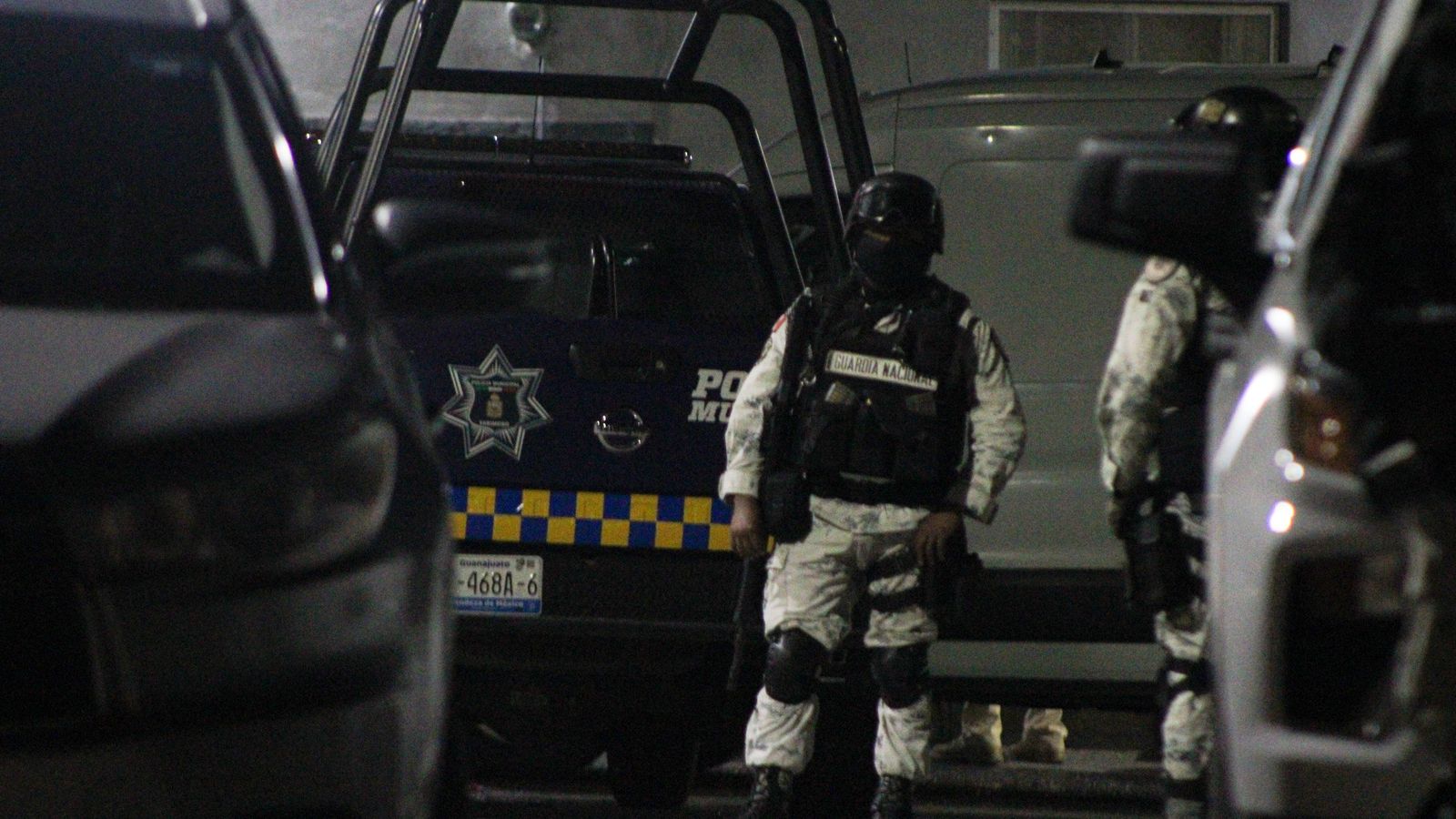 La Guàrdia Nacional acordona la zona dels assassinats de 10 persones a Tarimoro, estat de Guanajuato (Mèxic)