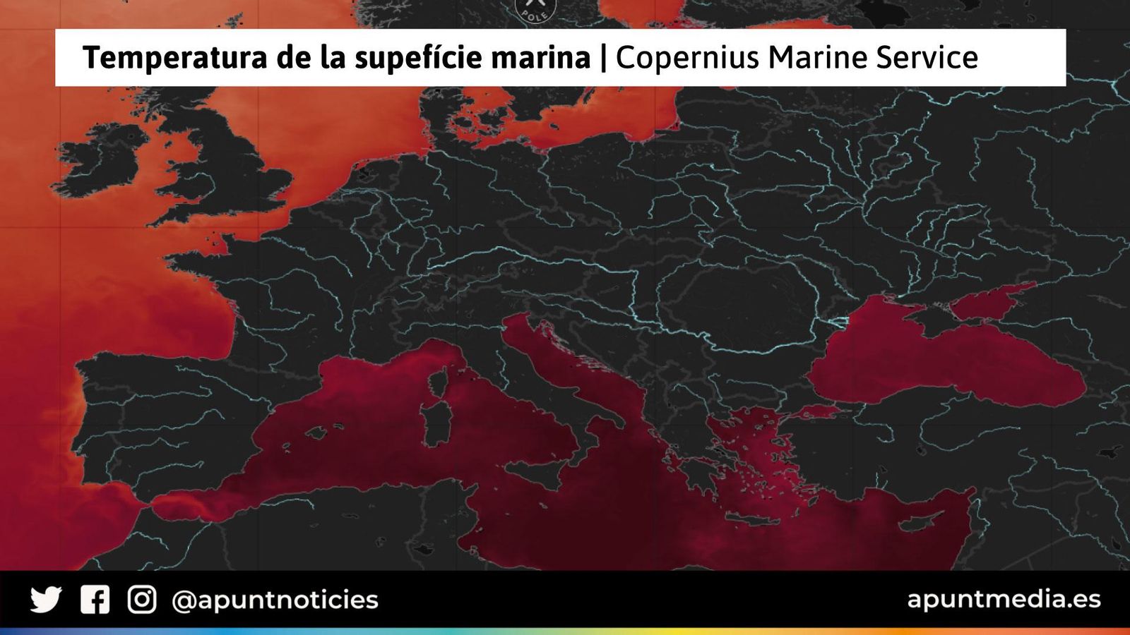 Temperatura de la mar el dia 24 de juliol de 2023