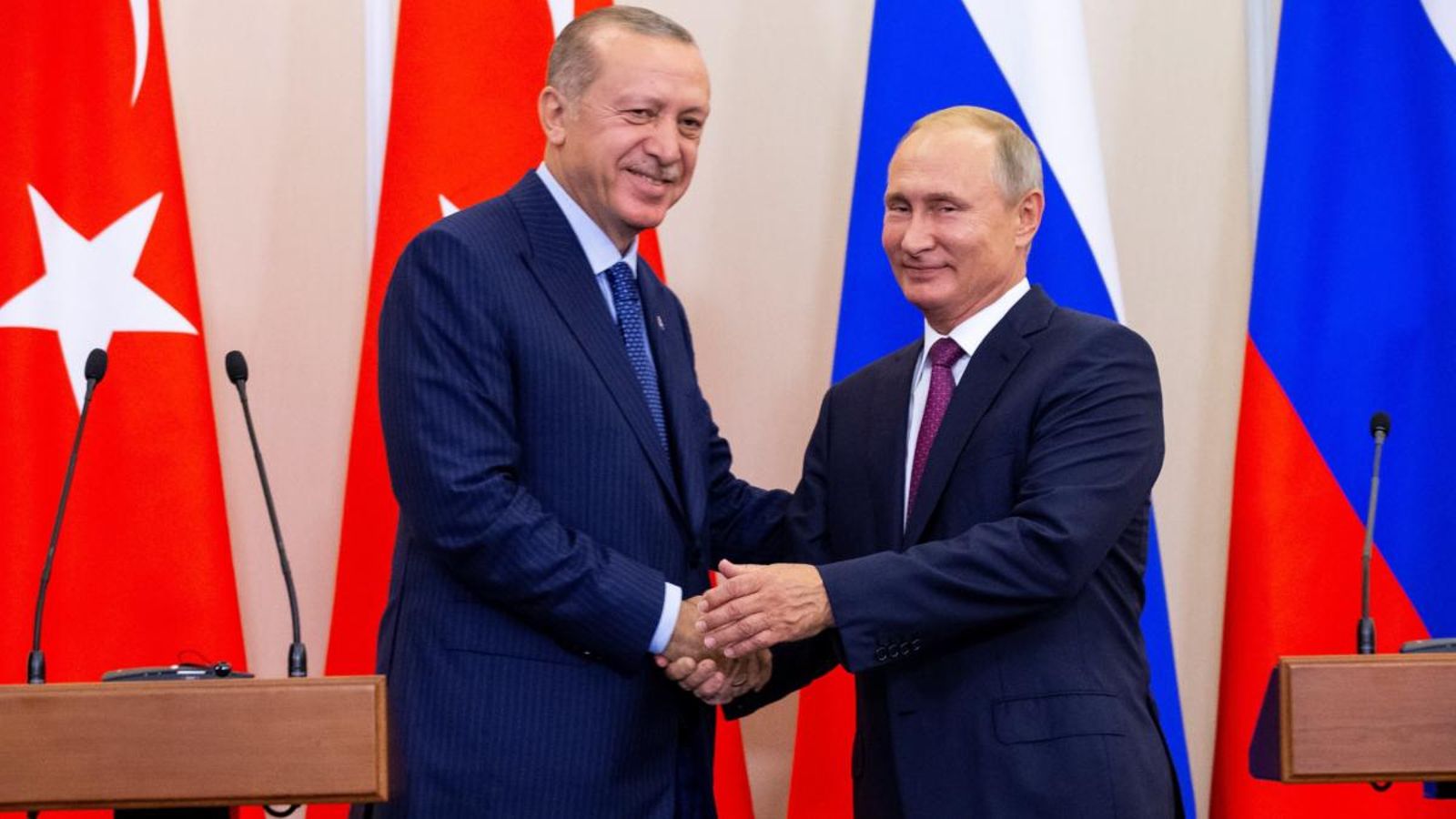 Putin i Erdogan després de la reunió mantiguda a Sotxi