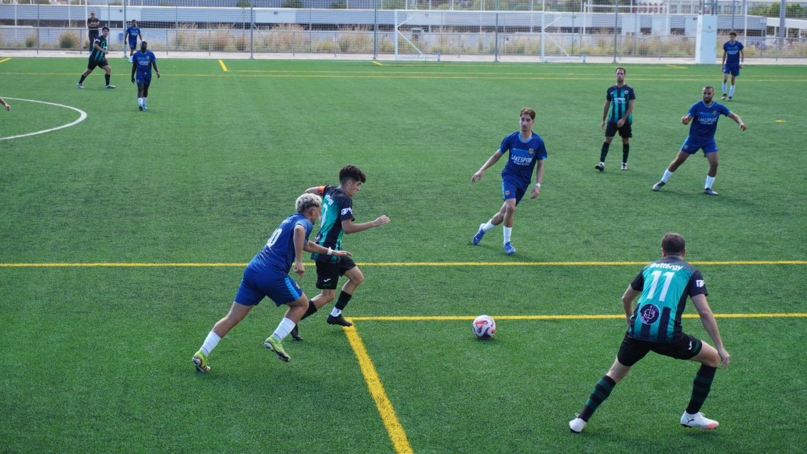 Imatge d'un partit de futbol a Castelló