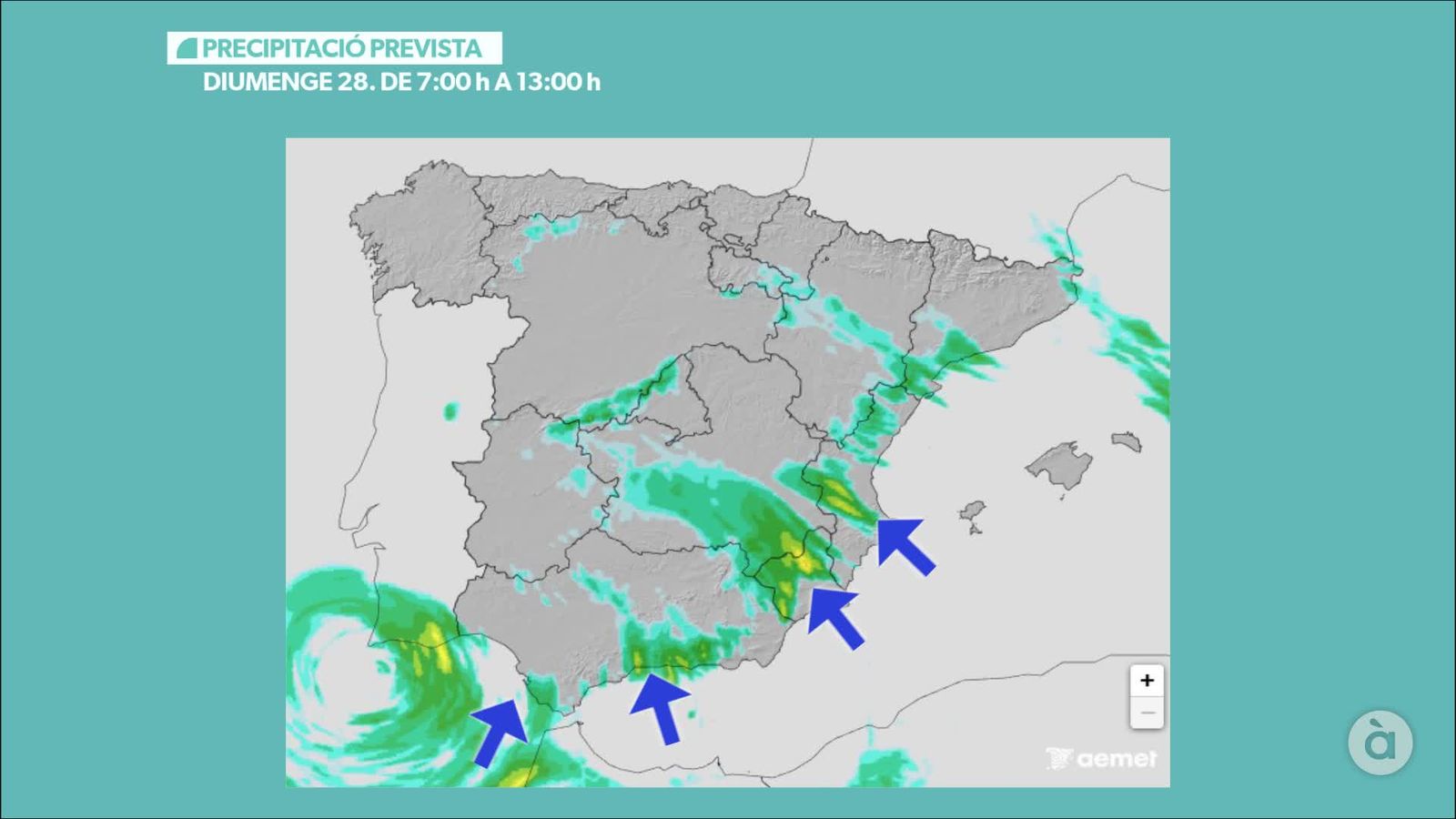 PLUJA DIUMENGE 7 h A 13 h