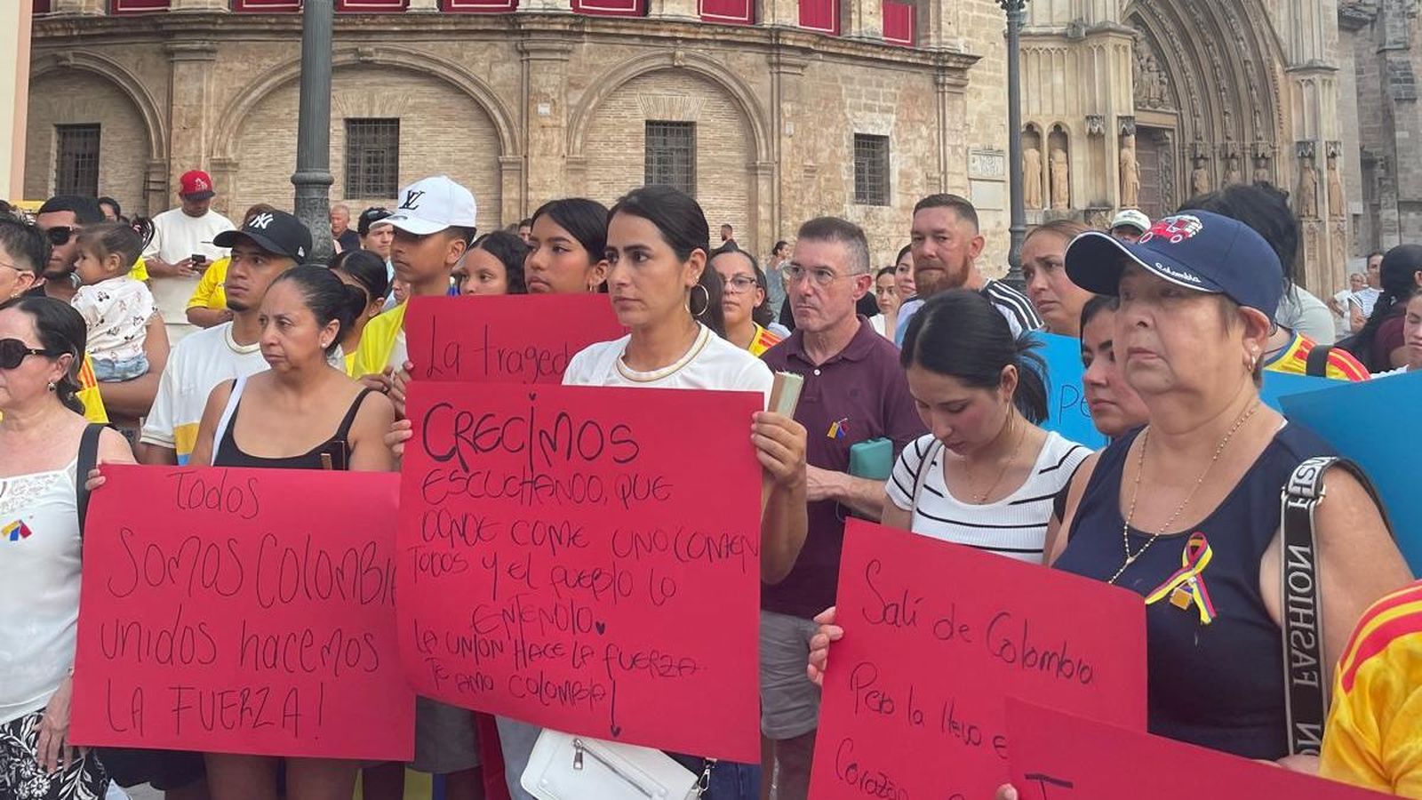 Concentració de colombians a València