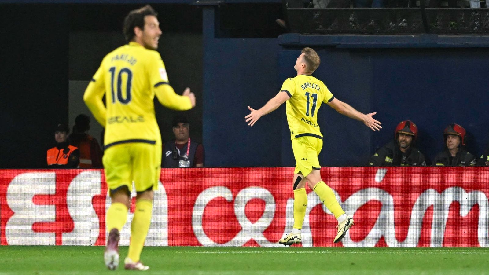 Sorloth celebra un dels gols