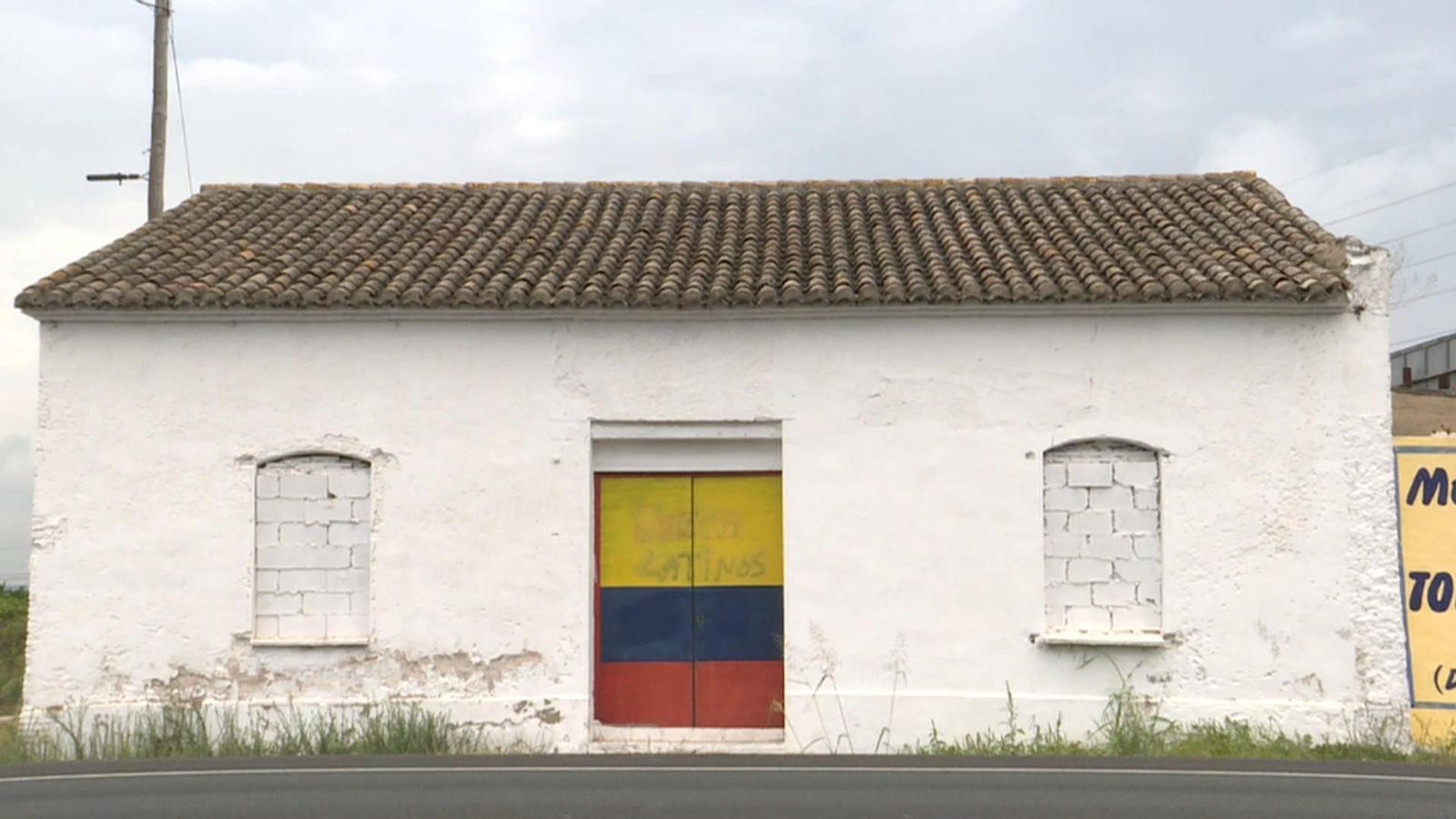 Casa en què es trobava la discoteca il·legal d'Alzira