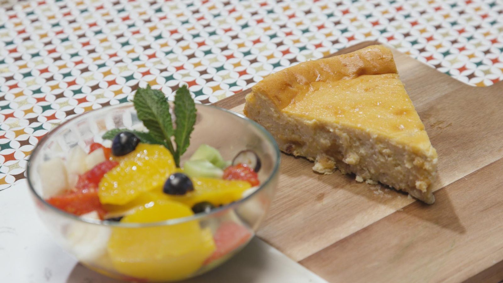 Pastís de formatge amb torró