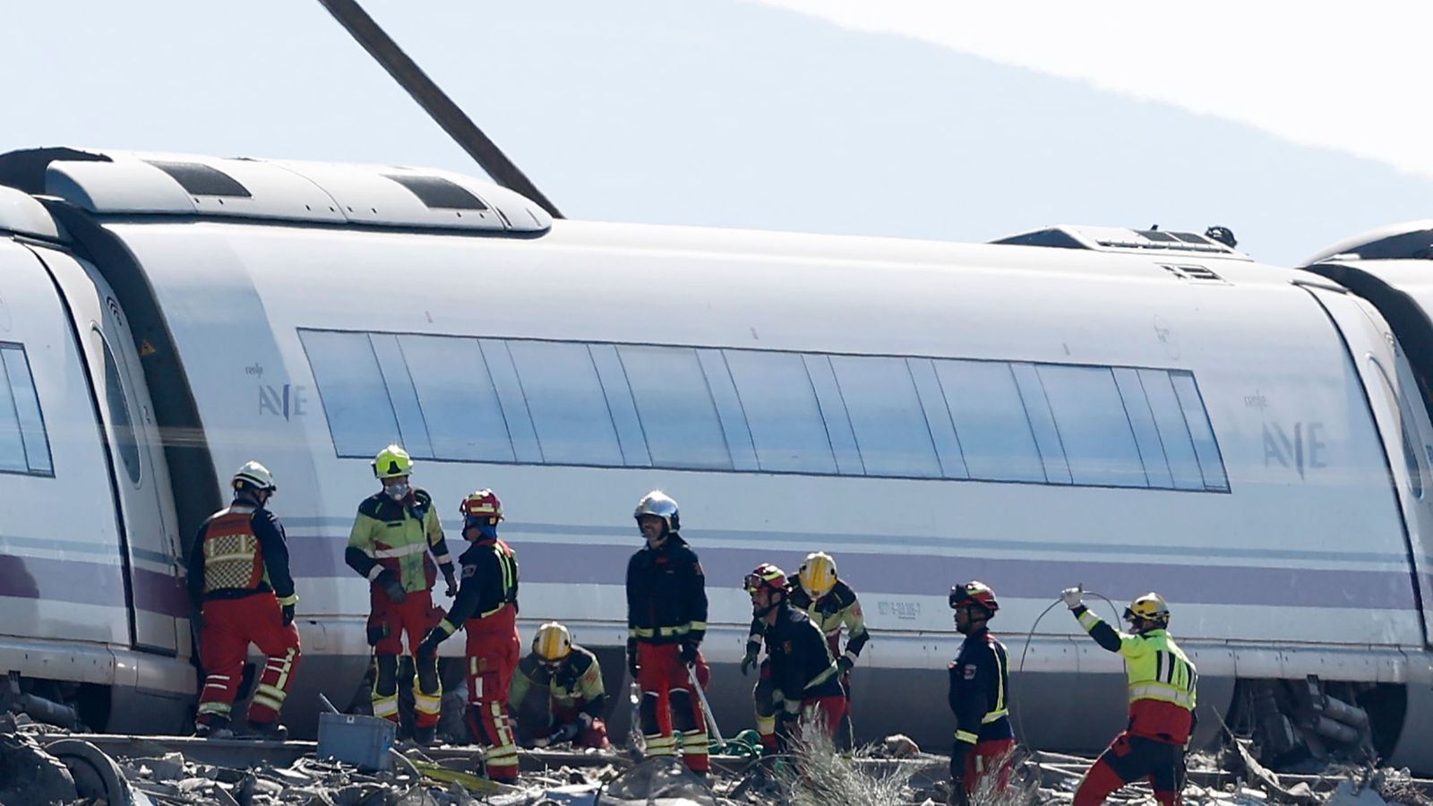 Un dels vagons accidentats en el sinistre