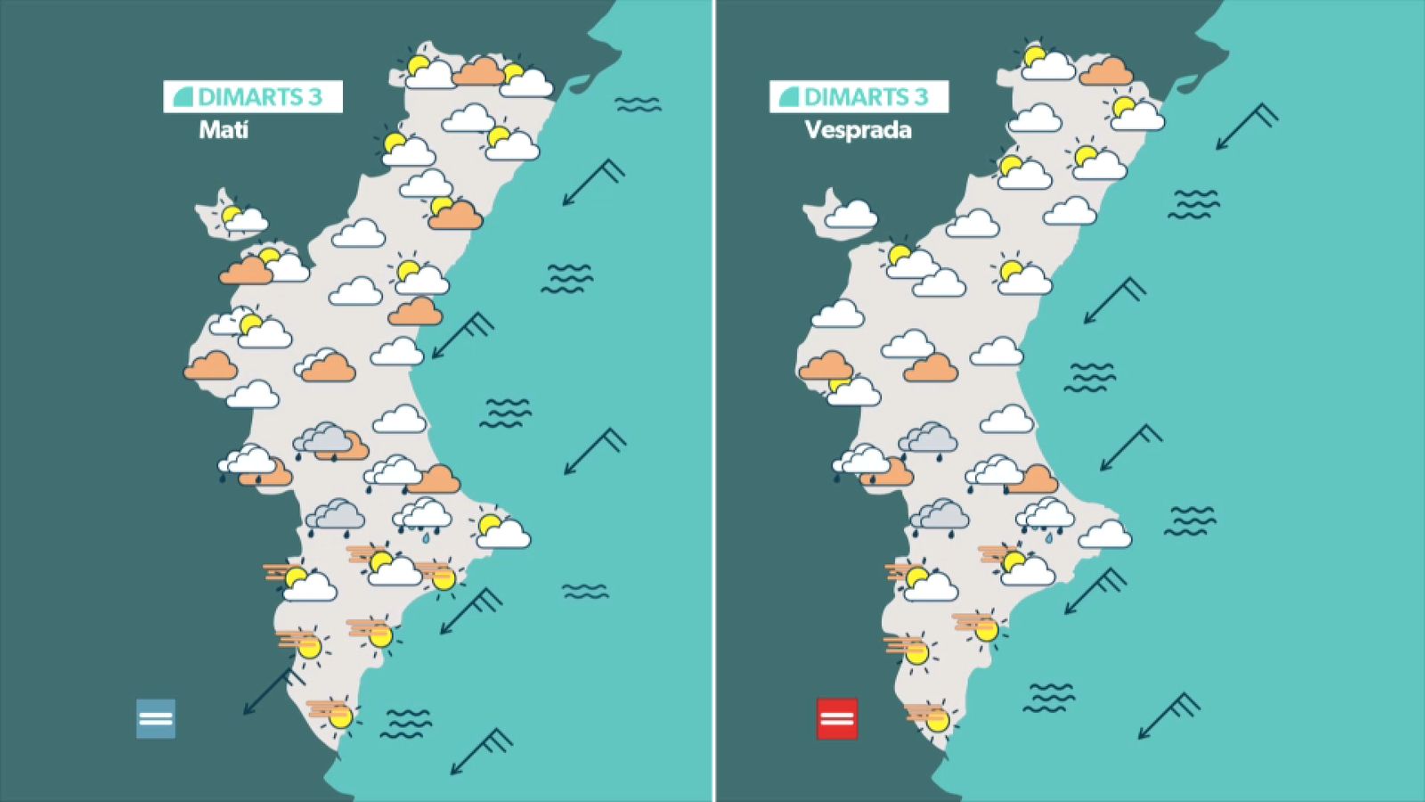 La previsió dimars 3 de març
