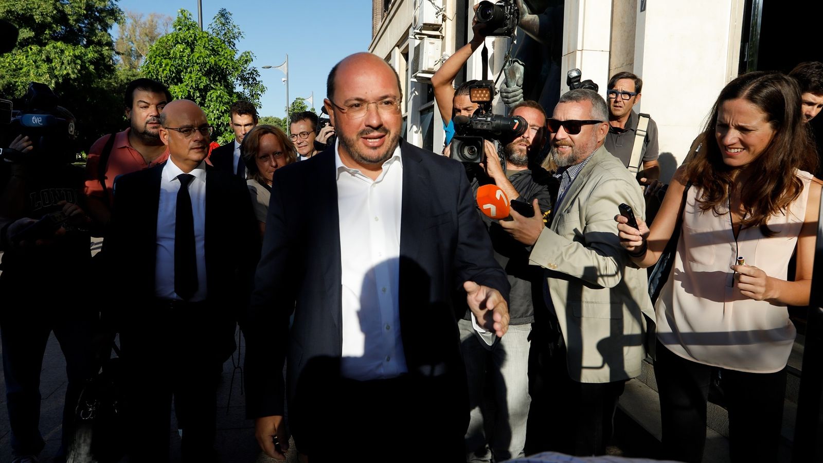 L'expresident de Múrcia, l'any 2022 a les portes de l'Audiència Provincial de Múrcia