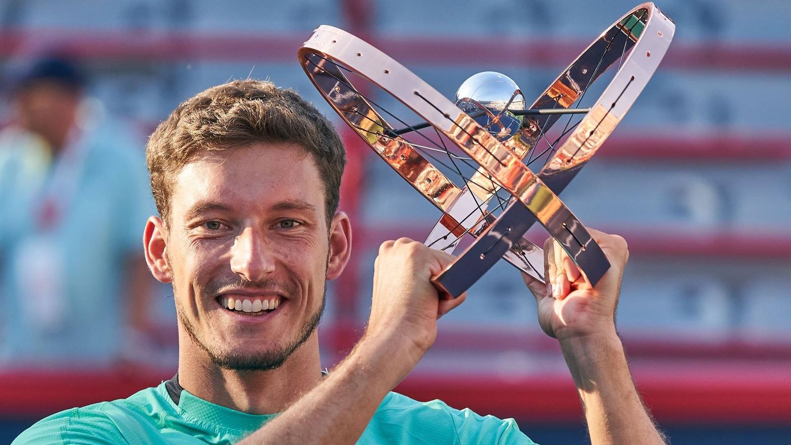 Carreño, amb el trofeu de campió