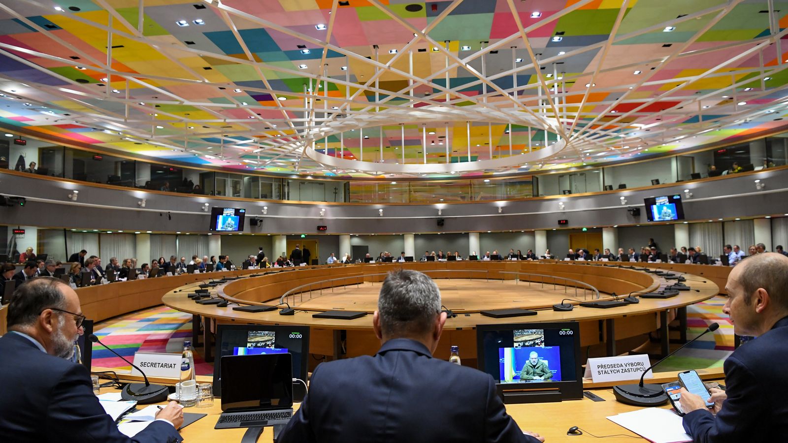 Fotografia de la reunió dels ministres d'Energia d'aquest dijous a Brussel·les