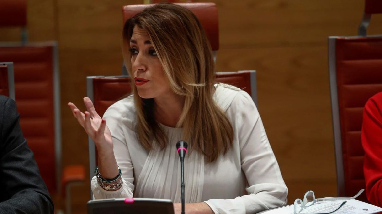 Susana Díaz ha comparegut hui al Senat