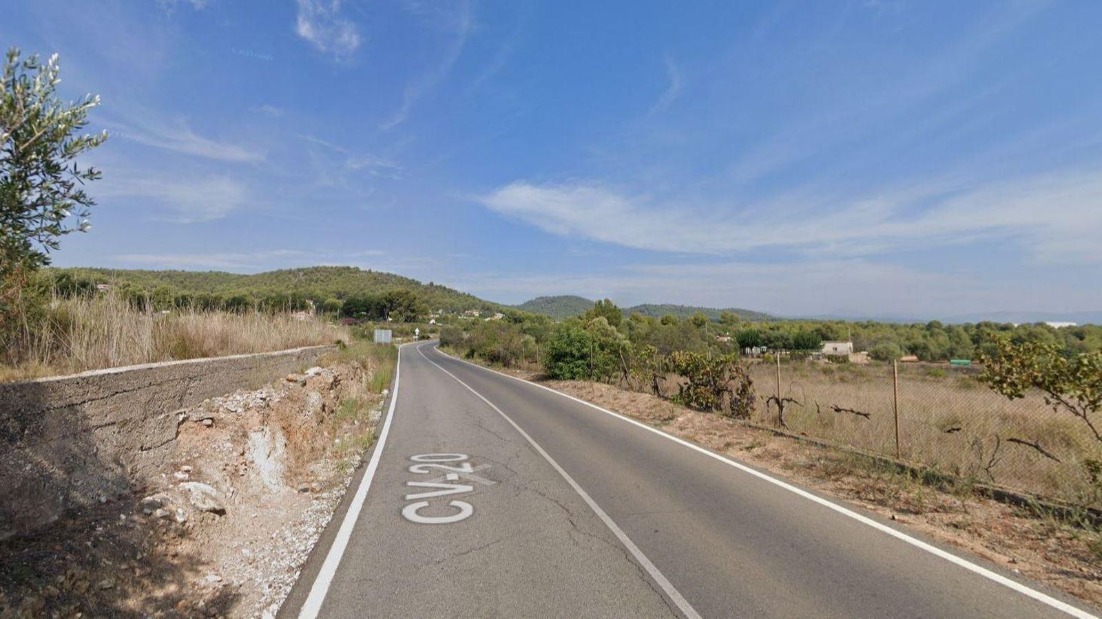 La CV-20 al seu pas per Onda