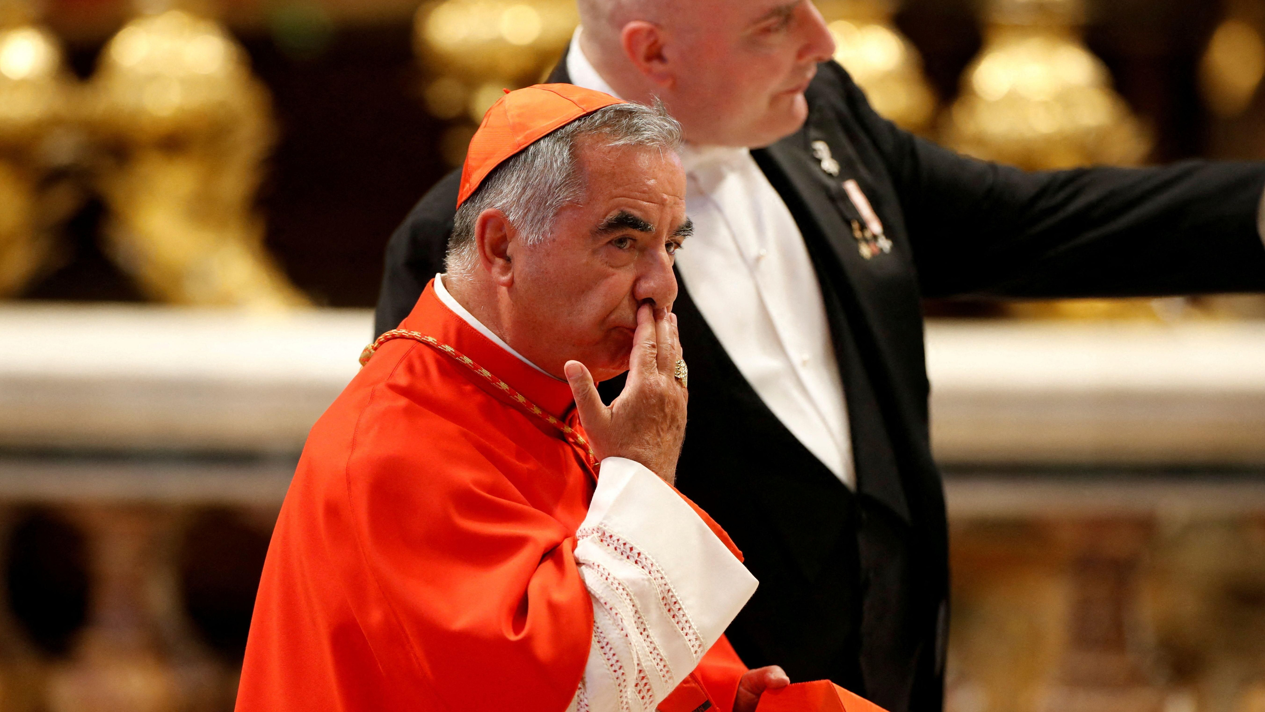 El cardenal Angelo Becciu en una imatge d'arxiu El cardenal Angelo Becciu en una foto d'arxiu