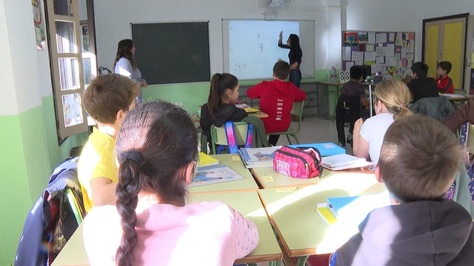 Imatxe d'arxiu d'un aula d'un centre escolar