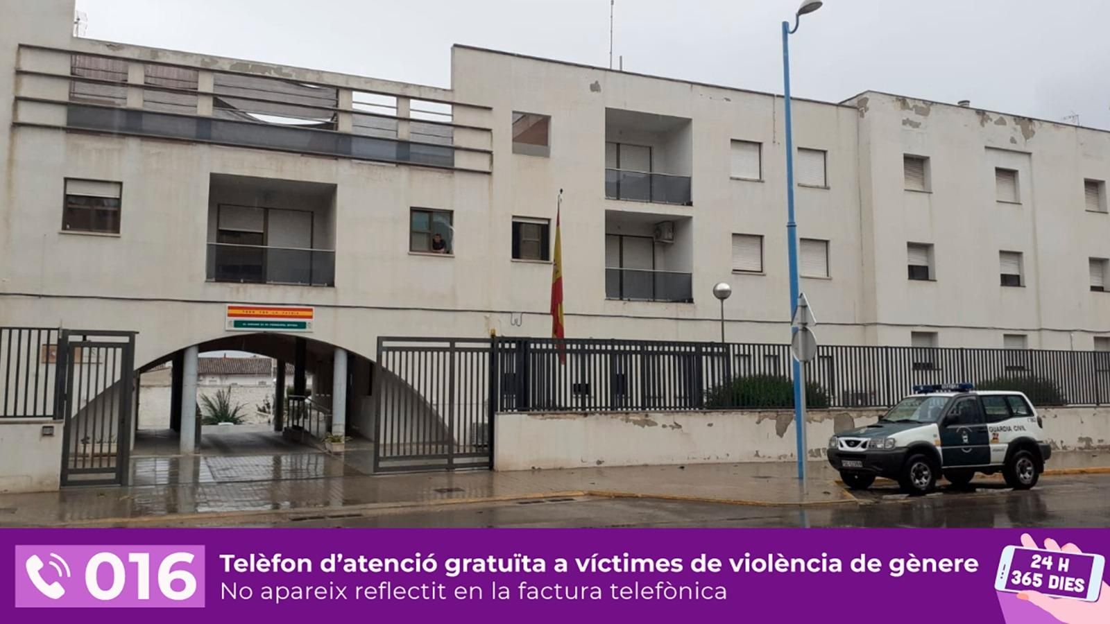 Comandància de la Guàrdia Civil de Xàtiva on han prestat declaració els detinguts