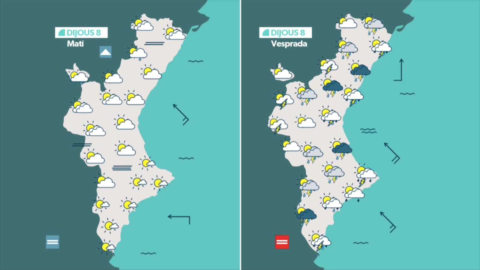 La previsió de la jornada