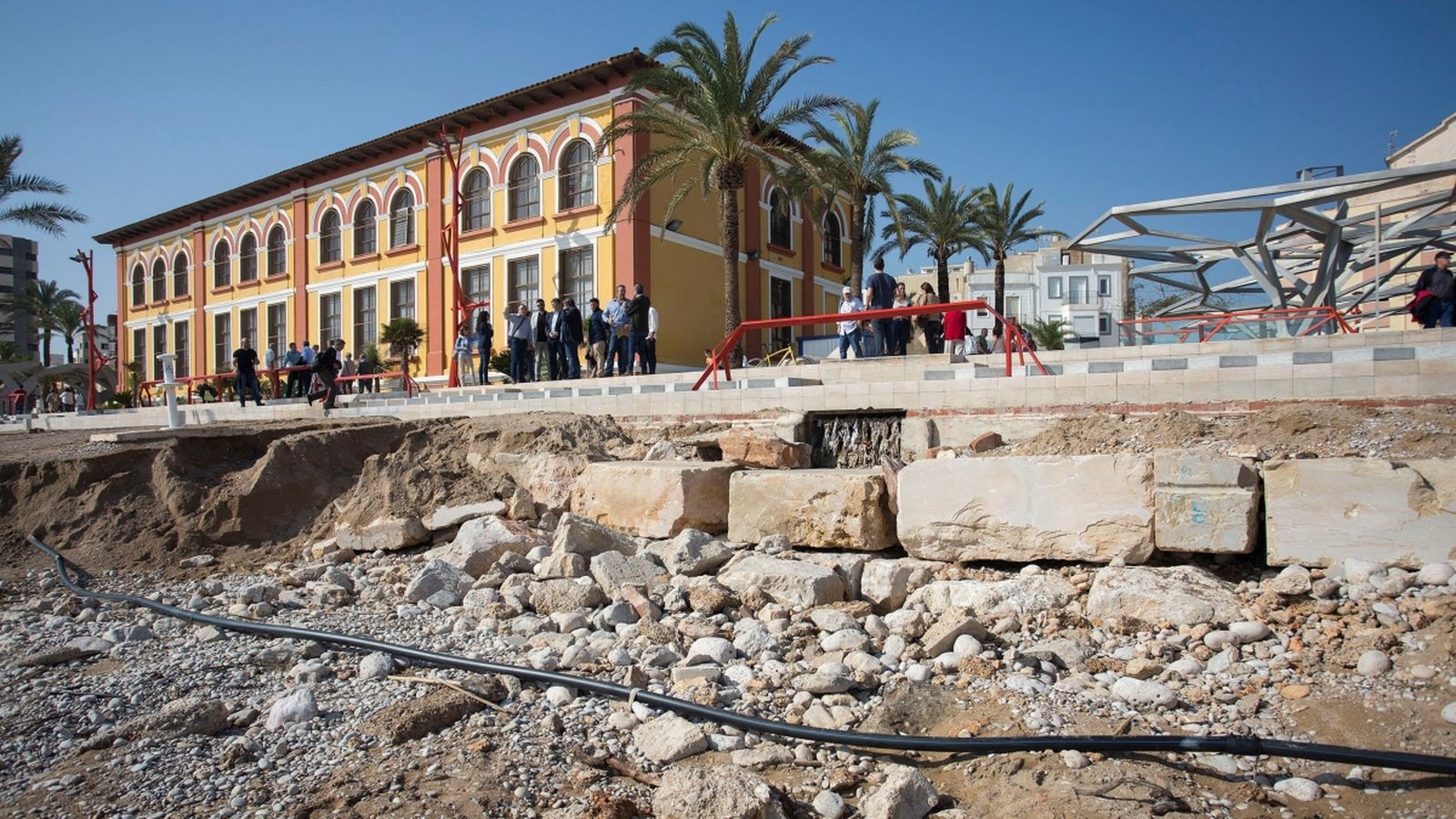 Passeig Marítim de Vinaròs, una de les poblacions més afectades per la gota freda