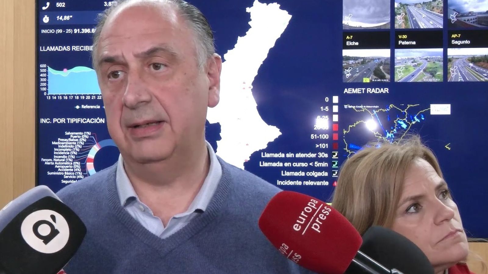 Conseller d'Emergències i Interior, Juan Carlos Valderrama