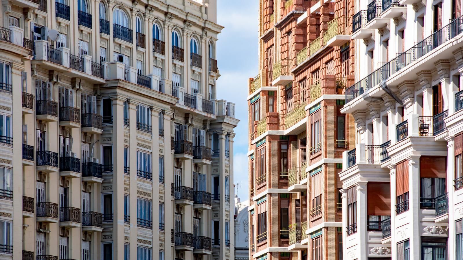 Edificis del centre de València en una imatge d'arxiu