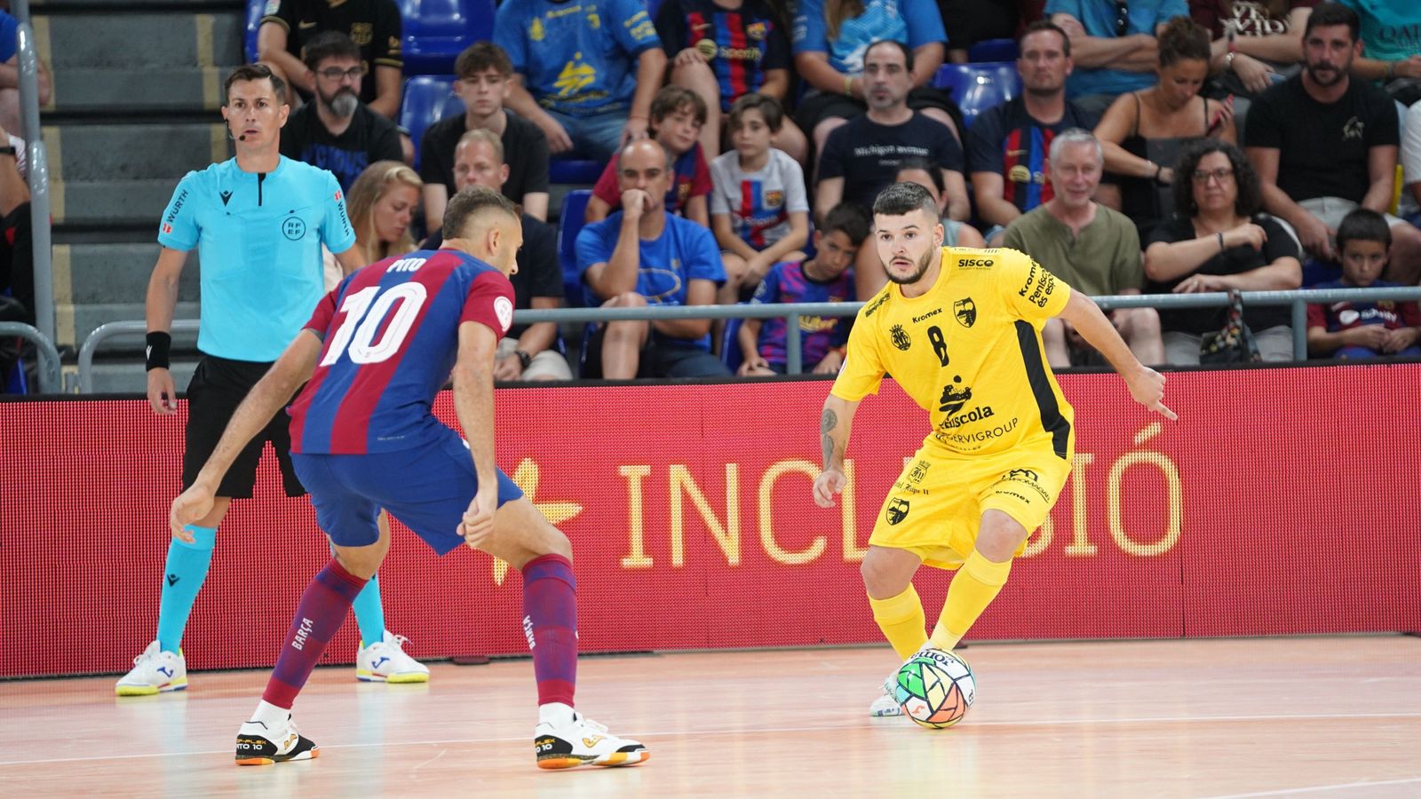 Paniagua, en una acció del partit